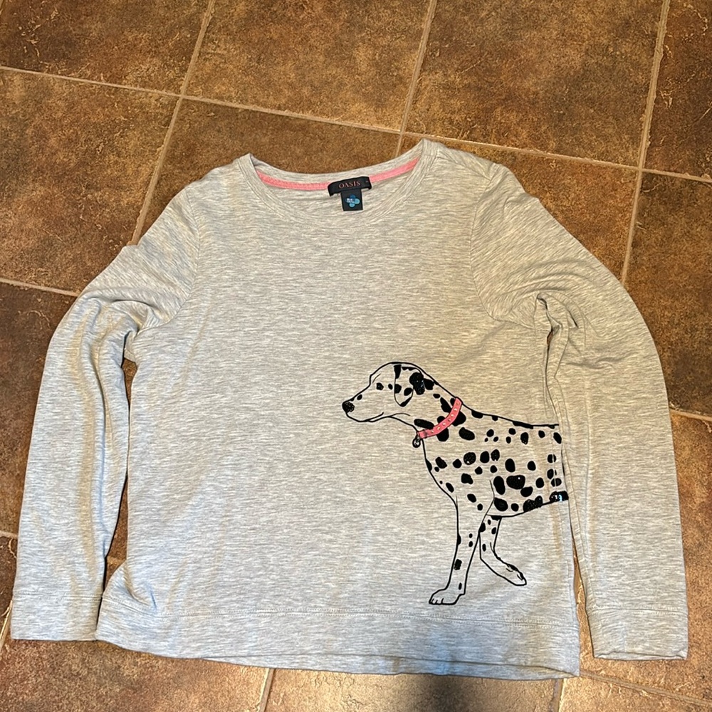 Oasis lightweight sweatshirt with Dalmatian!